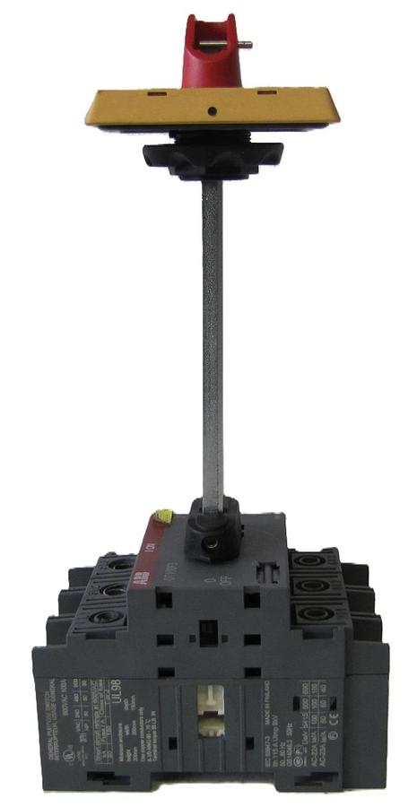 Used ABB OT100F3 50A Disconnect Switch 690V 3 Pole 3PH 10HP 230V 25HP 460V w/ Handle