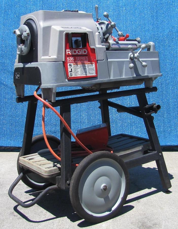 Used Ridgid 535 Series Pipe Threader Threading Machine With 811A Die Head 1/2" to 2"
