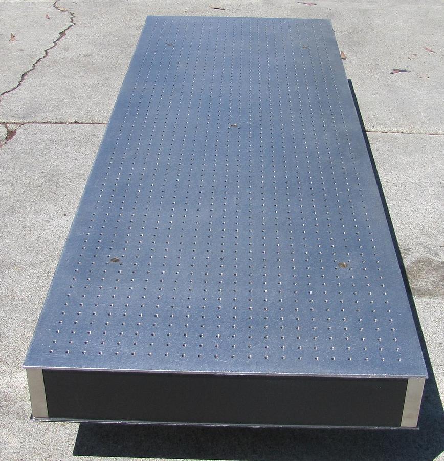 Used Newport NRC 72" x 24" Benchtop Optical Breadboard Table 1/4-20 Threaded Holes