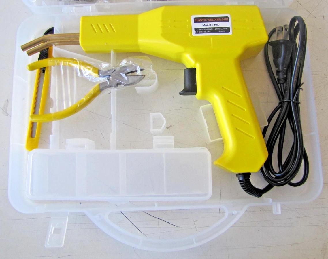 Used Plastic Welding Gun Kit H50 Soldering Tool Welder With Staples