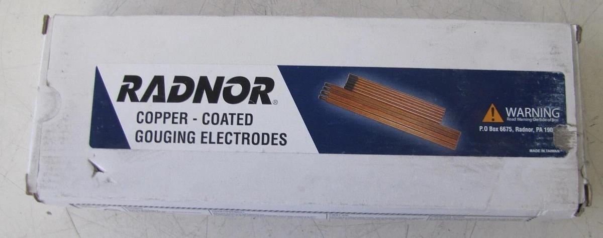 Used Lot of 10 Radnor Copper Coated Gouging Electrodes Pointed 3/8" x 12" 64002255