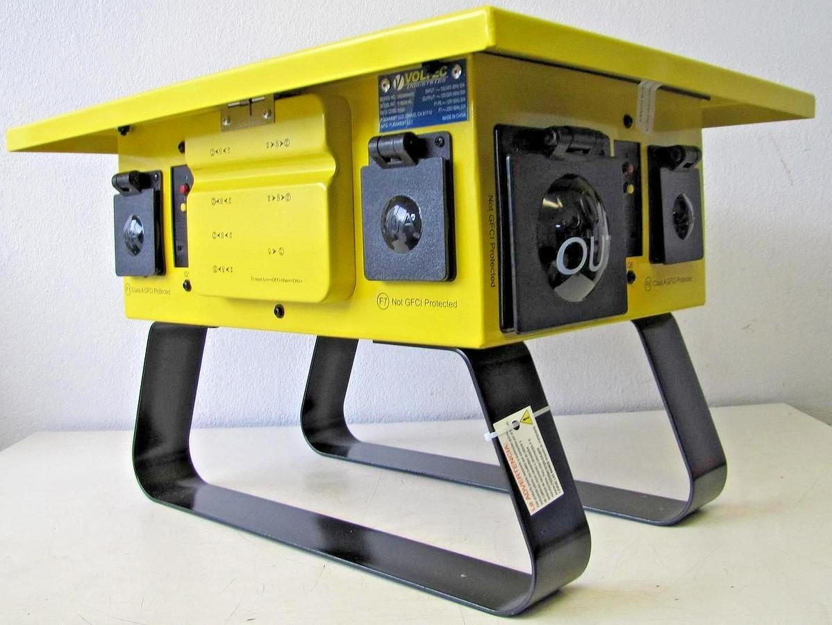 Used Voltec 125/250V 50A Temporary Power Distribution Spider Box T-BOX-6L Twist Lock