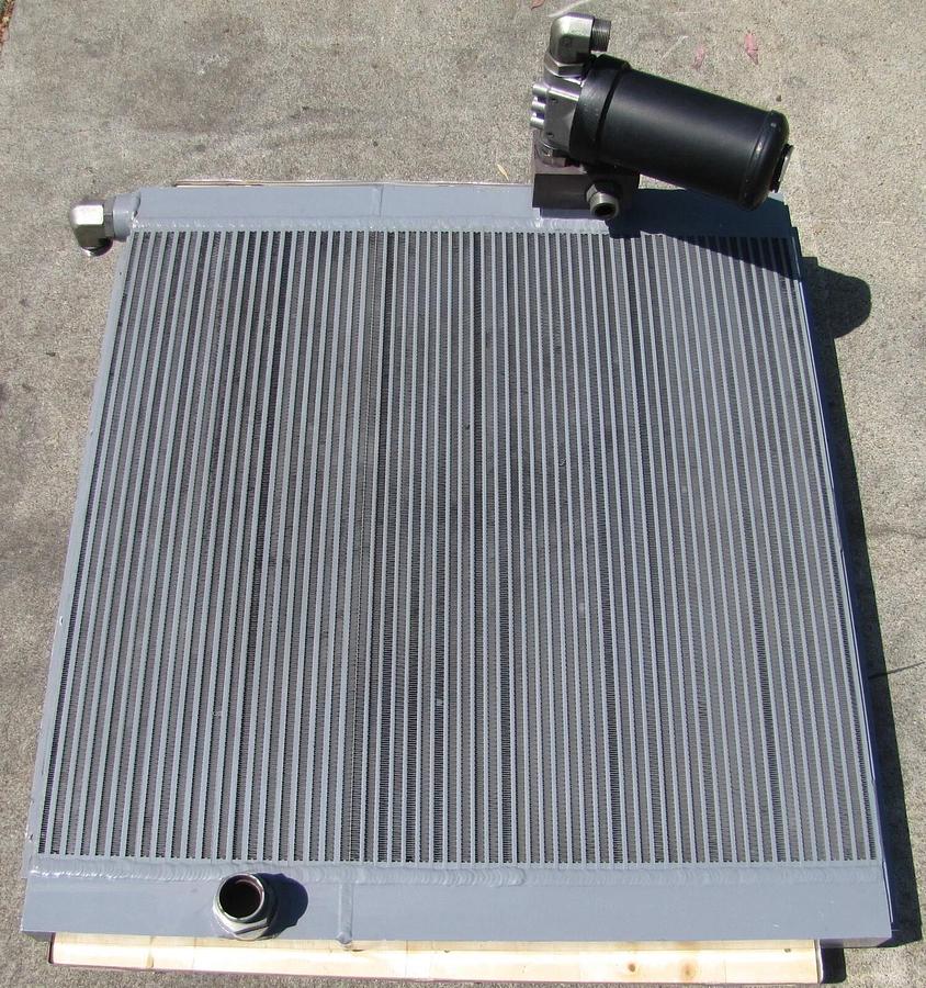 Used Sullair Air Oil Fluid Cooler 0225-0235-001 for 75 HP 5510 V/A Air Compressor