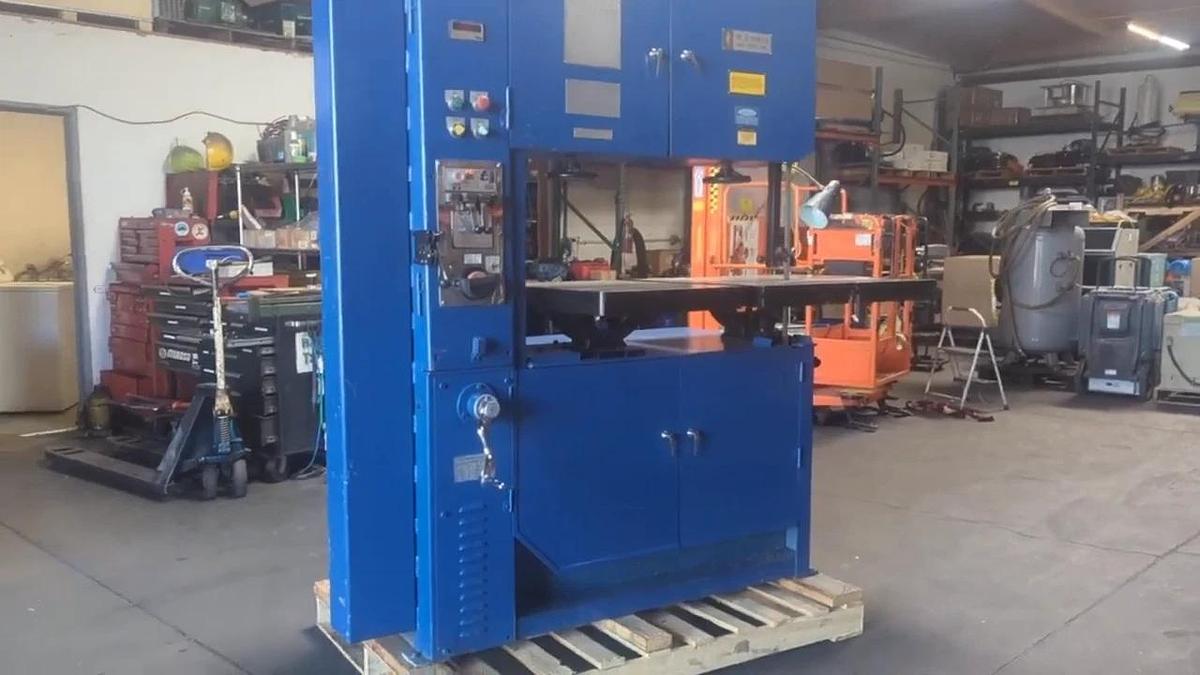 Used WF Wells & Sons V4012 Vertical Bandsaw Blade Welder 230V 3 Phase Variable Speed