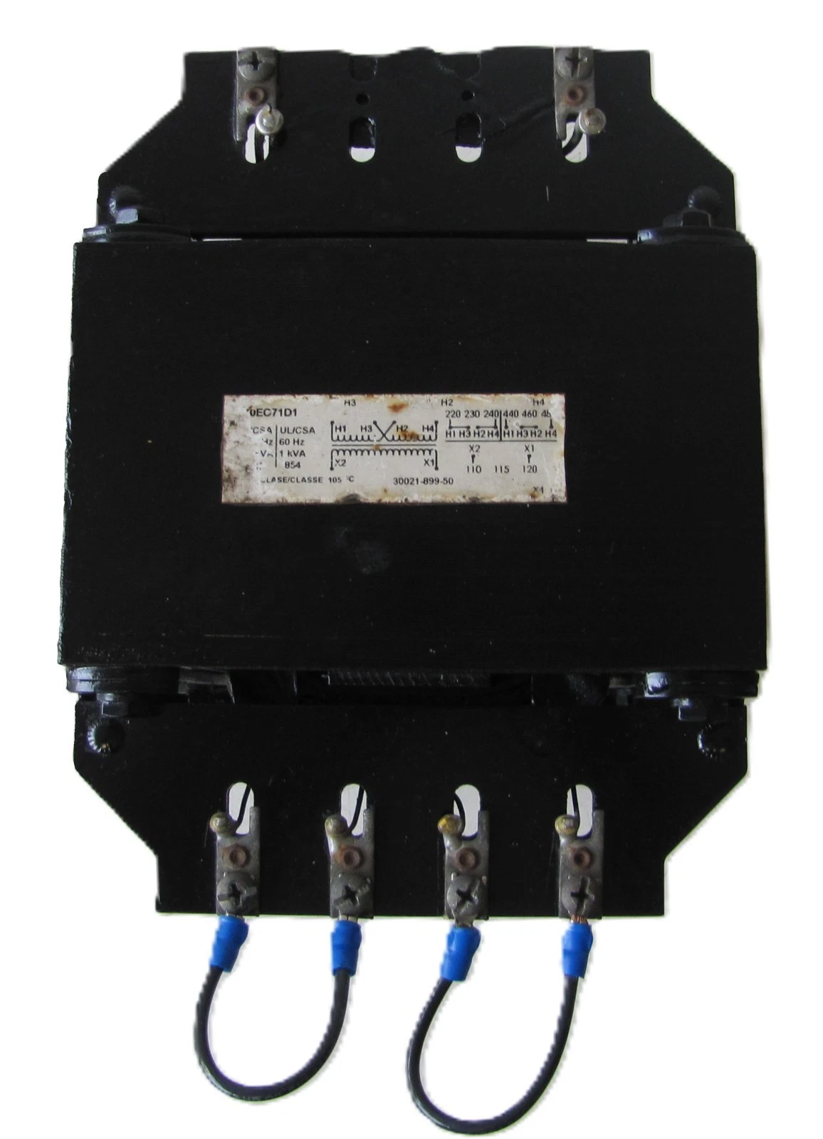 Used Square D 9070EO71D1 Control Transformer 1000 VA Primary 230/460V Sec 115V 1 kva