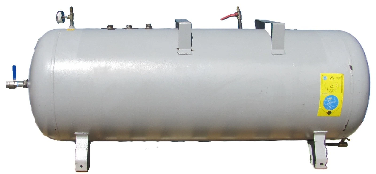 Used Chicago Pneumatic 120 Gallon Air Compressor Tank Receiver w/ Gauge Safety Valve