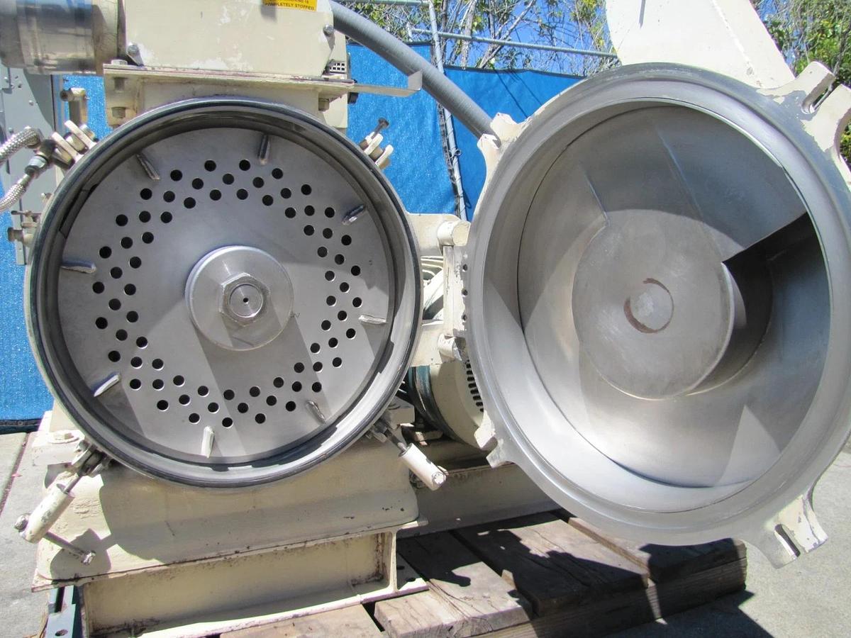 Used Jacobson 75 HP Commercial Hammer Mill Grinder 460V 3 Phase Reliance Motor AS-IS