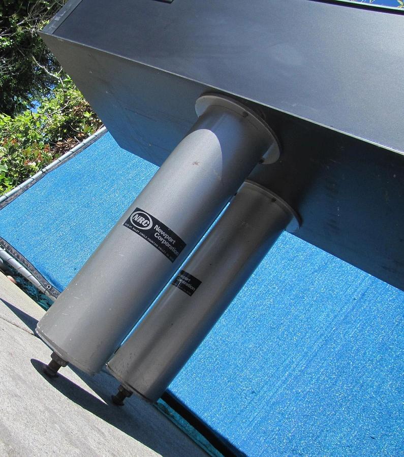 Used Newport RS 3000 10' x 2' Optical Breadboard Sealed Hole Table Top with Legs