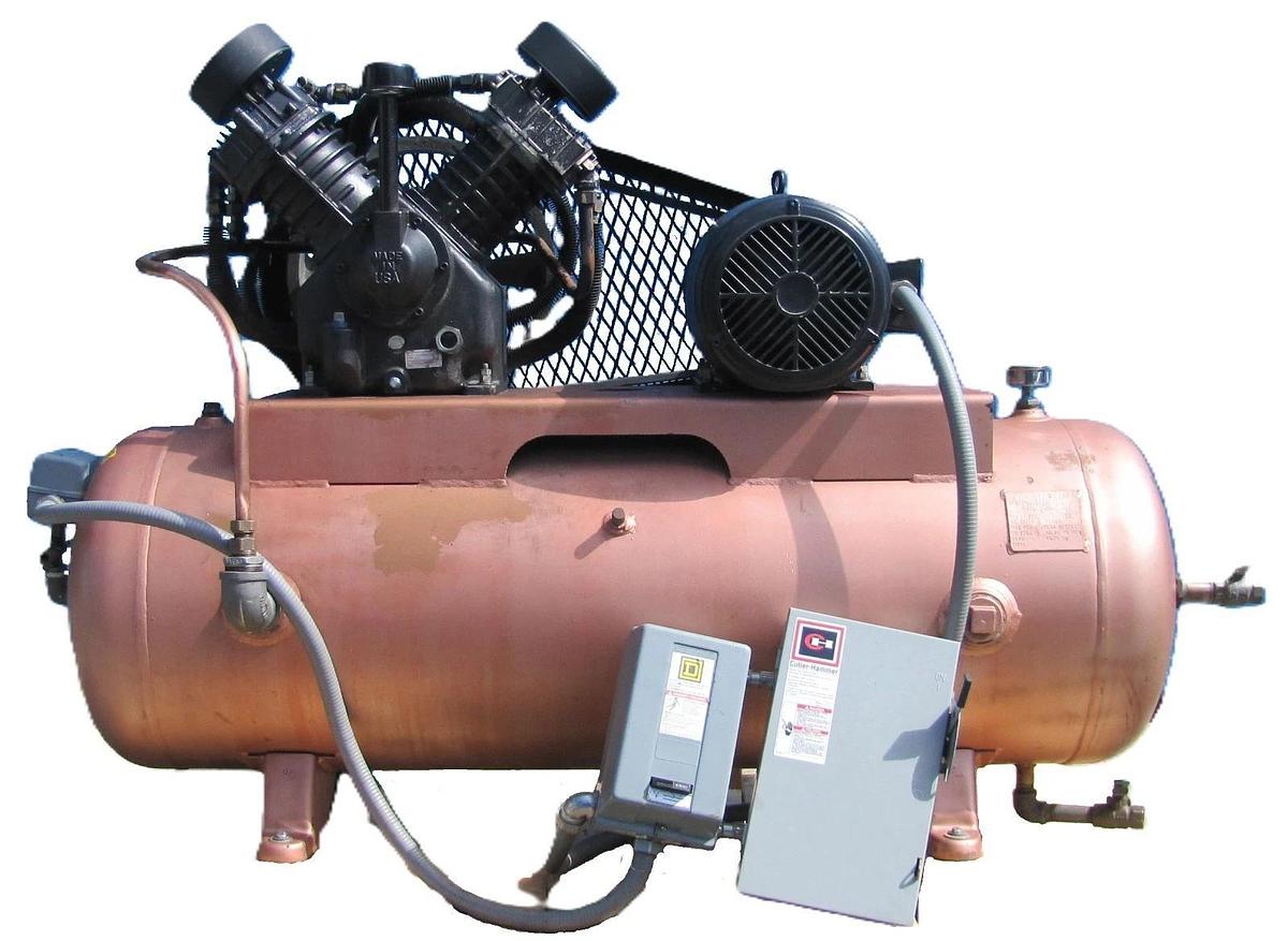 Used Campbell Hausfeld 10HP Piston Air Compressor 80 Gallon Tank 230V 3PH 135 PSI