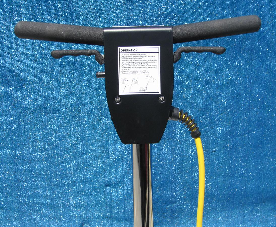 Used Global Industrial 17" Low Speed Floor Machine 1.5 HP Buffer Scrubber 73 ft cable