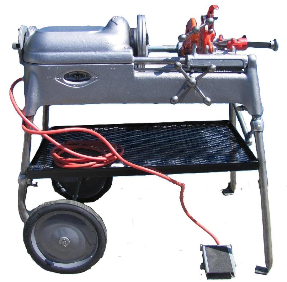 Used Ridgid 535 Pipe Threader 1/2" to 2" Pipe Threading Machine with 815A Die Head #2