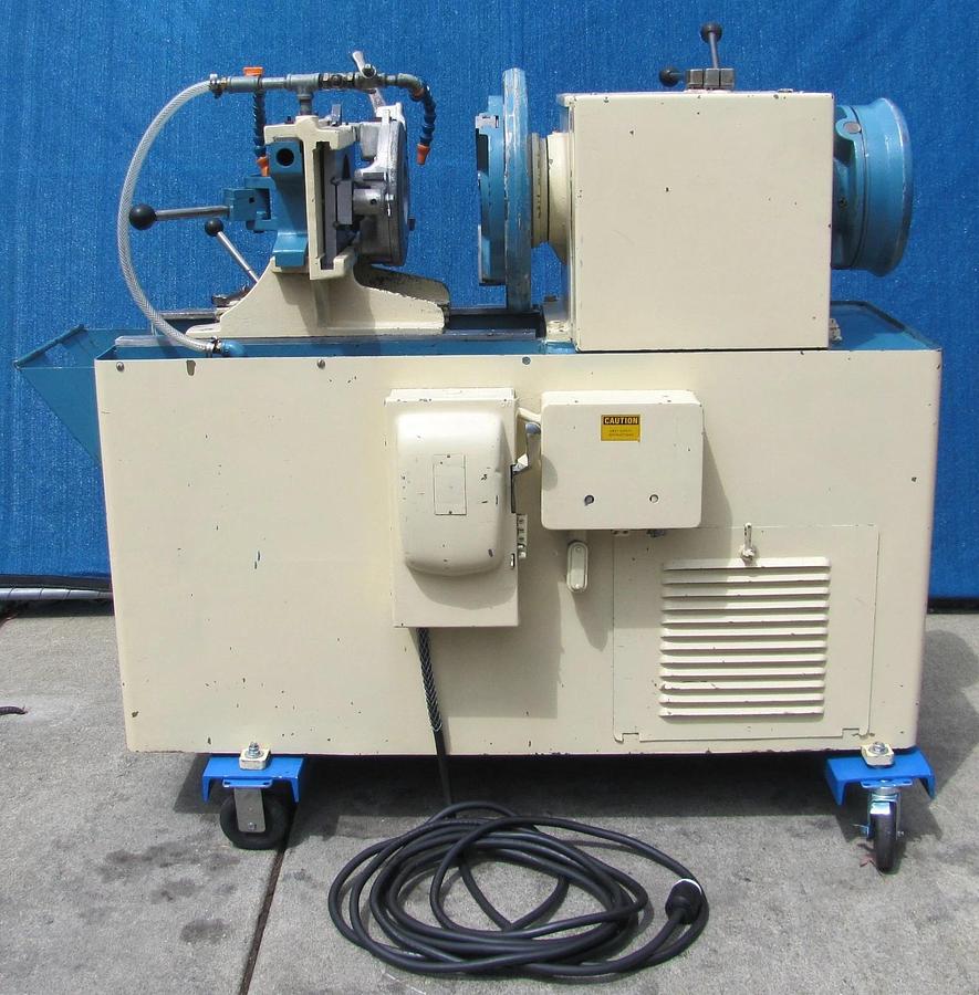 Used Oster 784 Pipe & Bolt Threader 1/2"-4" 3HP 230V 3 Phase Oil Pump 6 Die Heads