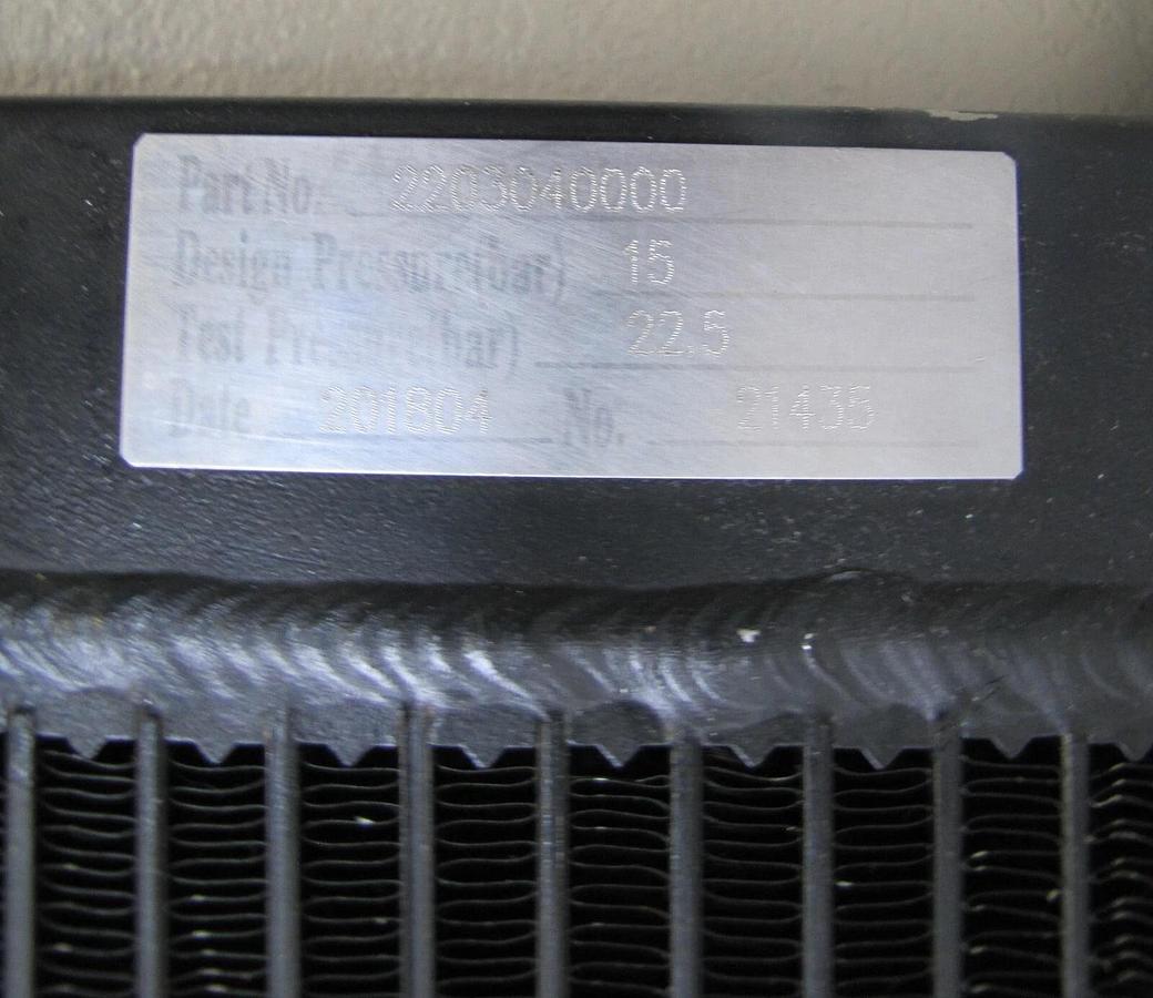 Used Quincy 2203040000 Combi Oil Air Cooler for QGS 30 Compressor 2203 0400 00