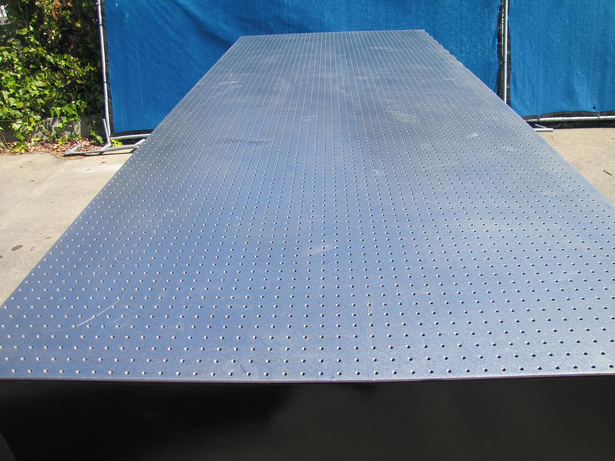 Used Newport RS 4000 10' x 4' Optical Breadboard Sealed Hole Table Top RL-2000 Legs