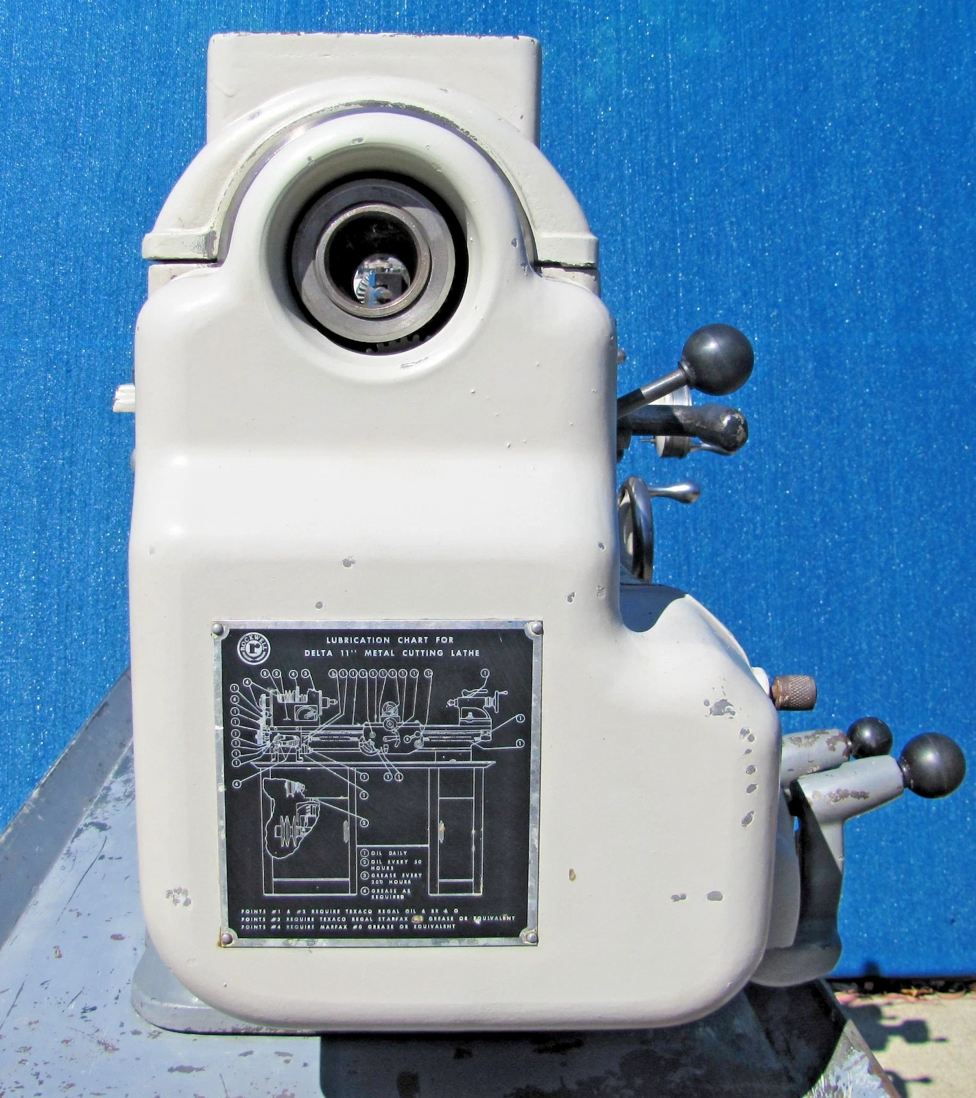 Used Rockwell 1HP Metal Lathe Variable Speed 8" 3 Jaw Chuck Cross Slide Feed 220V 1PH