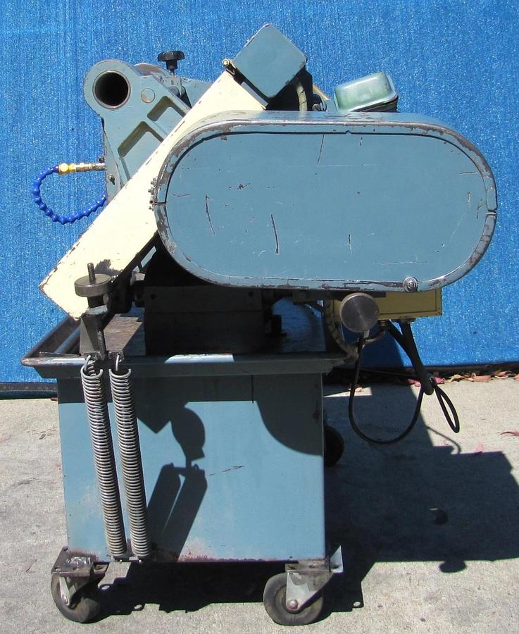 Used Delta Rockwell Model 9 Horizontal Metal Bandsaw 1 HP 220V 3PH Coolant Pump Vise