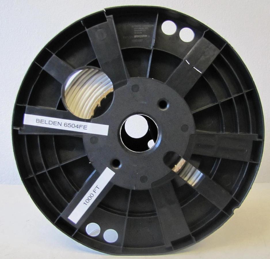 Used Belden 6504FE Alarm Security Cable 6 Cunductor 22 AWG 1000 ft
