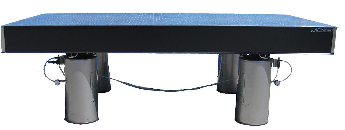 Used Newport MST 8' x 4' Breadboard Optical Table Top with Pneumatic Isolation Legs