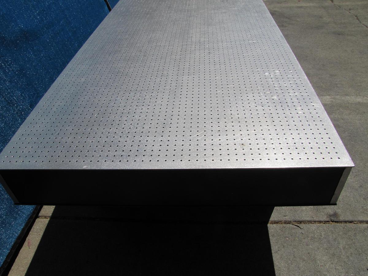 Used Newport MST 8' x 4' Breadboard Optical Table Top with Pneumatic Isolation Legs