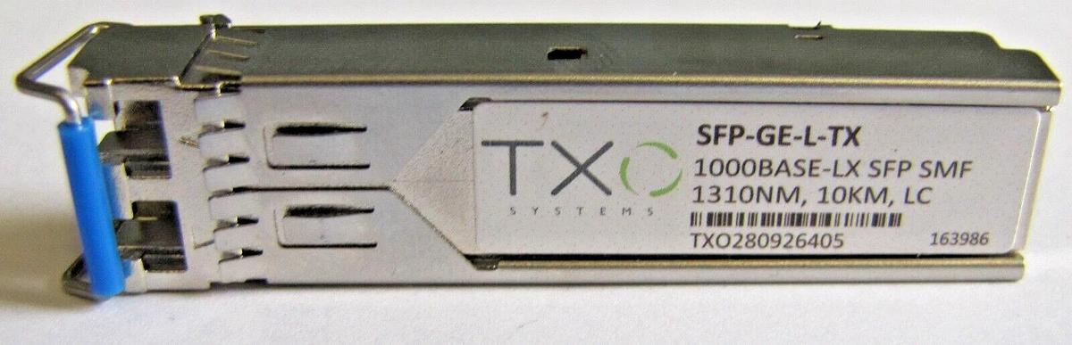 Used Lot of 4 TXO Systems SFP-GE-L-TX Gigabit 1GE 1000Base-LX Optical Transceiver