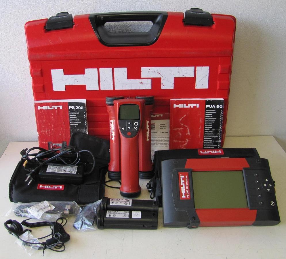 Used Hilti PS 200 M Ferroscan Concrete Rebar Scanner Cordless Battery PS200S PS200M
