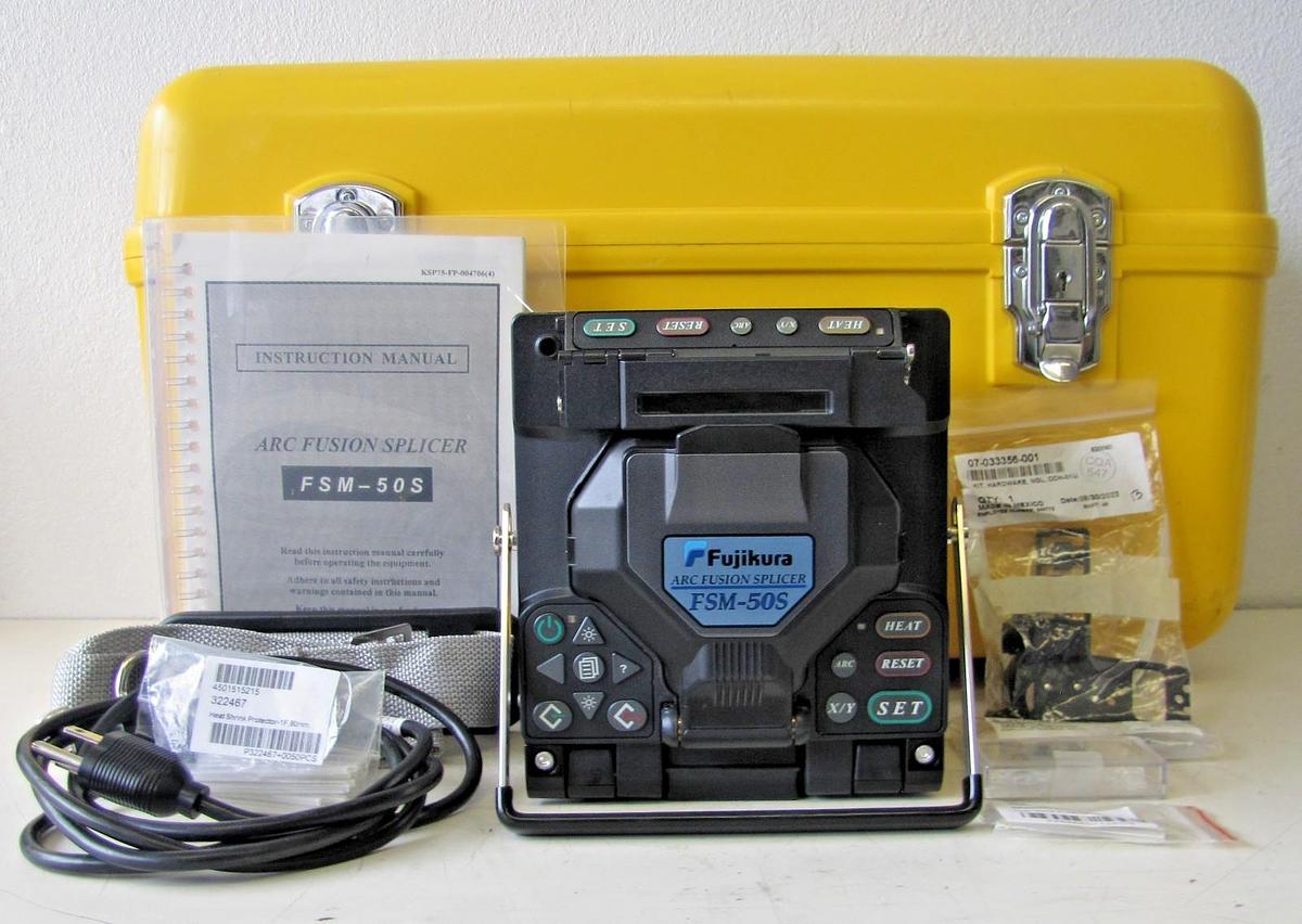 Used Fujikura FSM-50S Optical Fiber Arc Fusion Splicer AS IS with Case and Manual #2