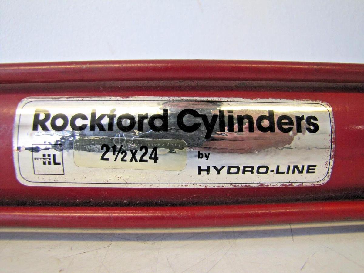 Used Hydroline Rockford 2.5” Bore x 24” Stroke Hydraulic Cylinder 2500 psi