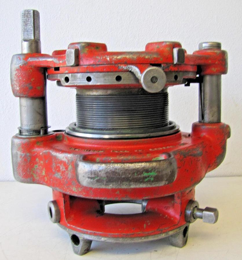 Used Ridgid 141 Receding Geared Pipe Threader 2-1/2" to 4" Jam Proof w/ Extras