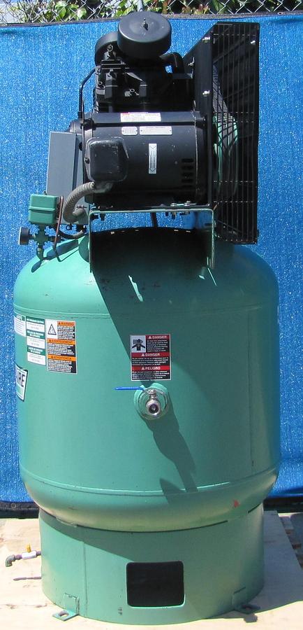 Used Speedaire 10 HP Piston Air Compressor with 80 Gallon Tank 175 PSI 230V 3 Phase