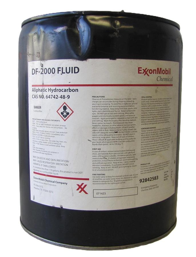 ExxonMobil DF-2000 Fluid 5 Gallon Aliphatic Hydrocarbon Dry Cleaning Solvent