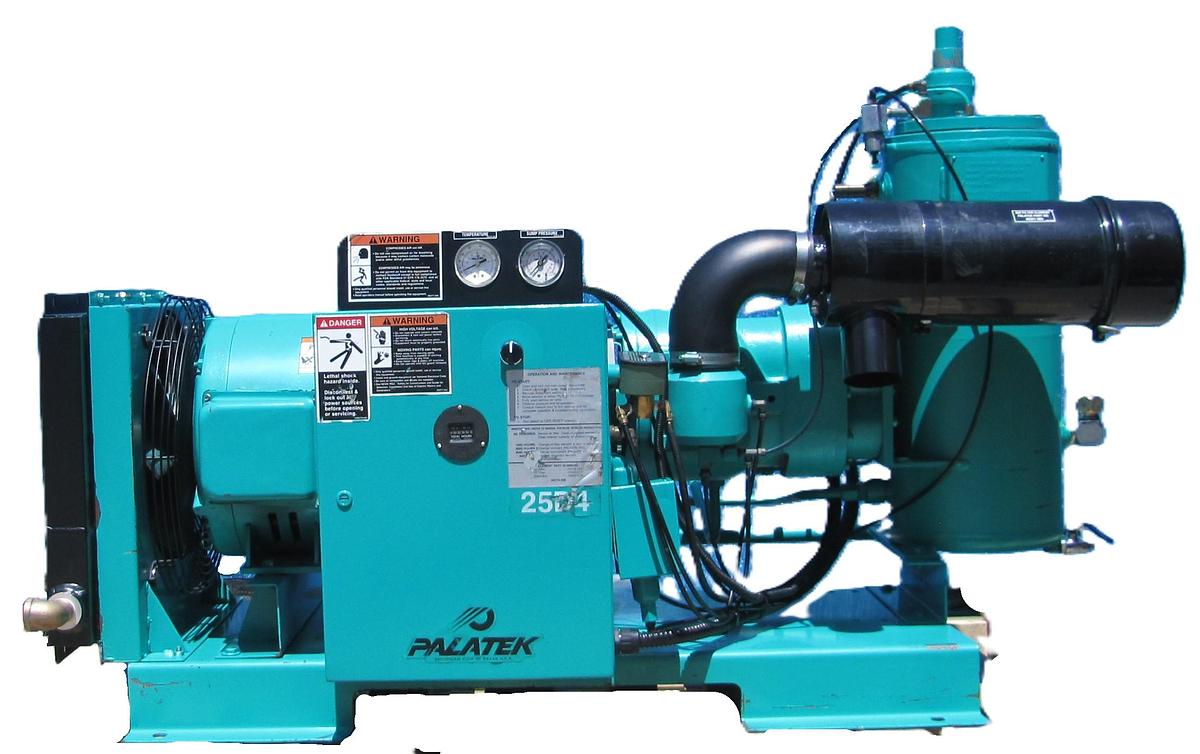 Used Sullivan Palatek 25 HP Rotary Screw Air Compressor 100 CFM 460V 3 Phase