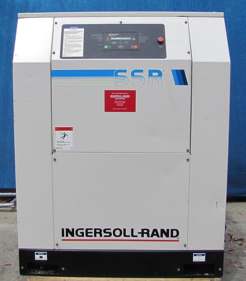 Used Ingersoll Rand 40HP Rotary Screw Air Compressor 163 CFM 460V 3 Phase 80 Hours