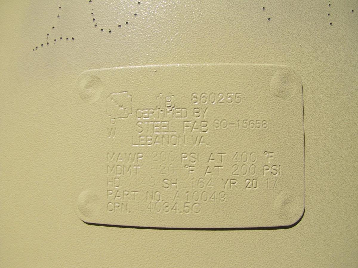 Used Ingersoll Rand 120 Gallon Air Receiver Tank w/ Filter Oil Separator & Regulator