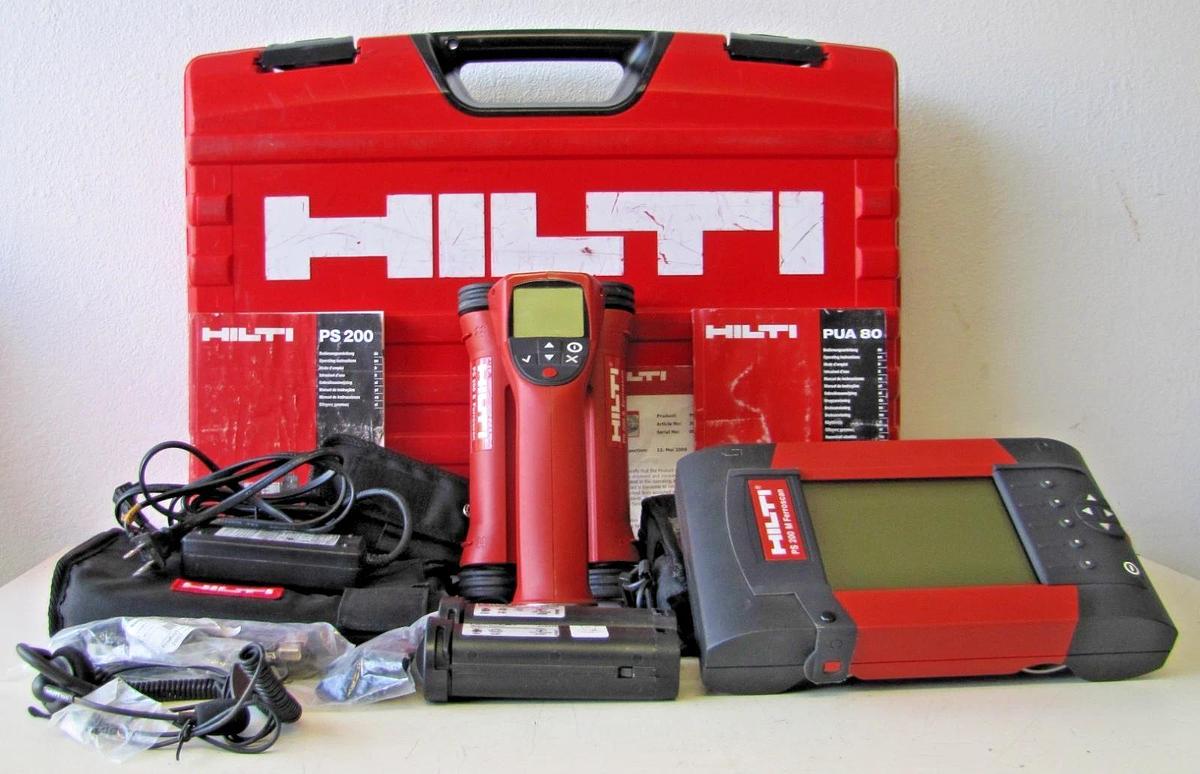 Used Hilti PS 200 M Ferroscan Concrete Rebar Scanner Cordless Battery PS200S PS200M