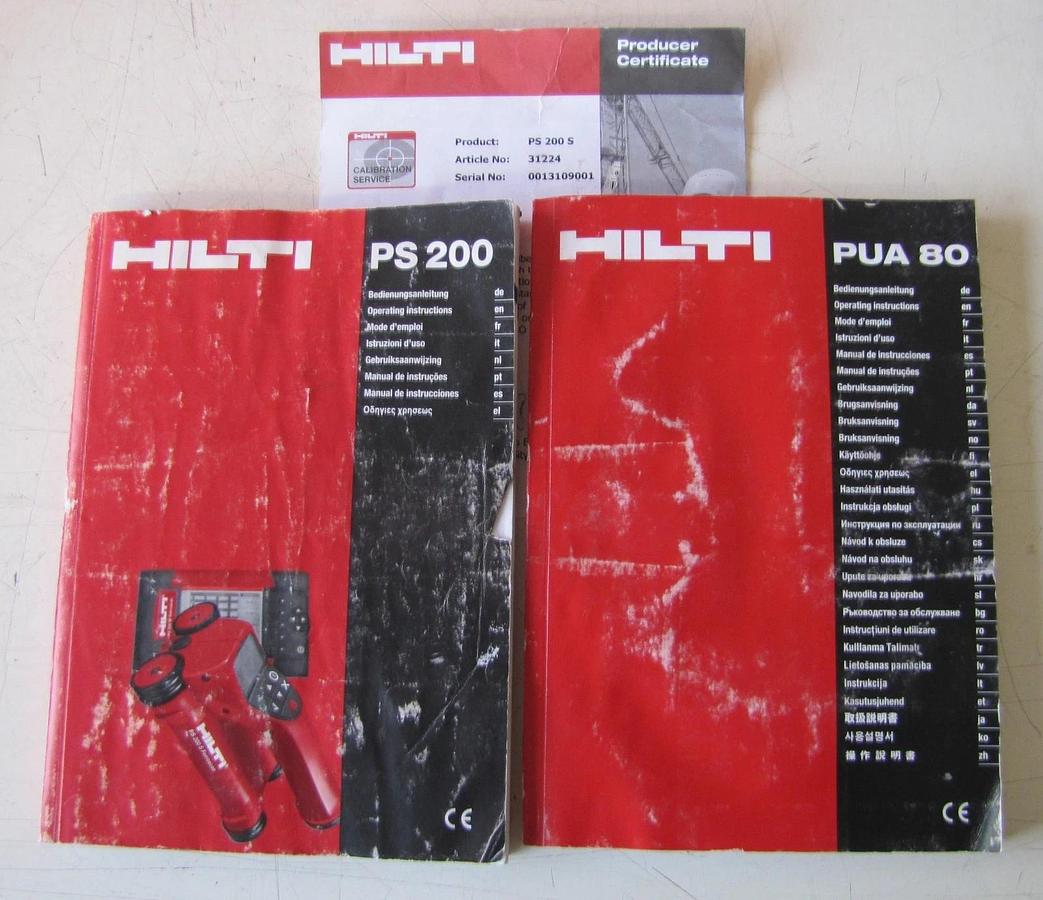 Used Hilti PS 200 M Ferroscan Concrete Rebar Scanner Cordless Battery PS200S PS200M