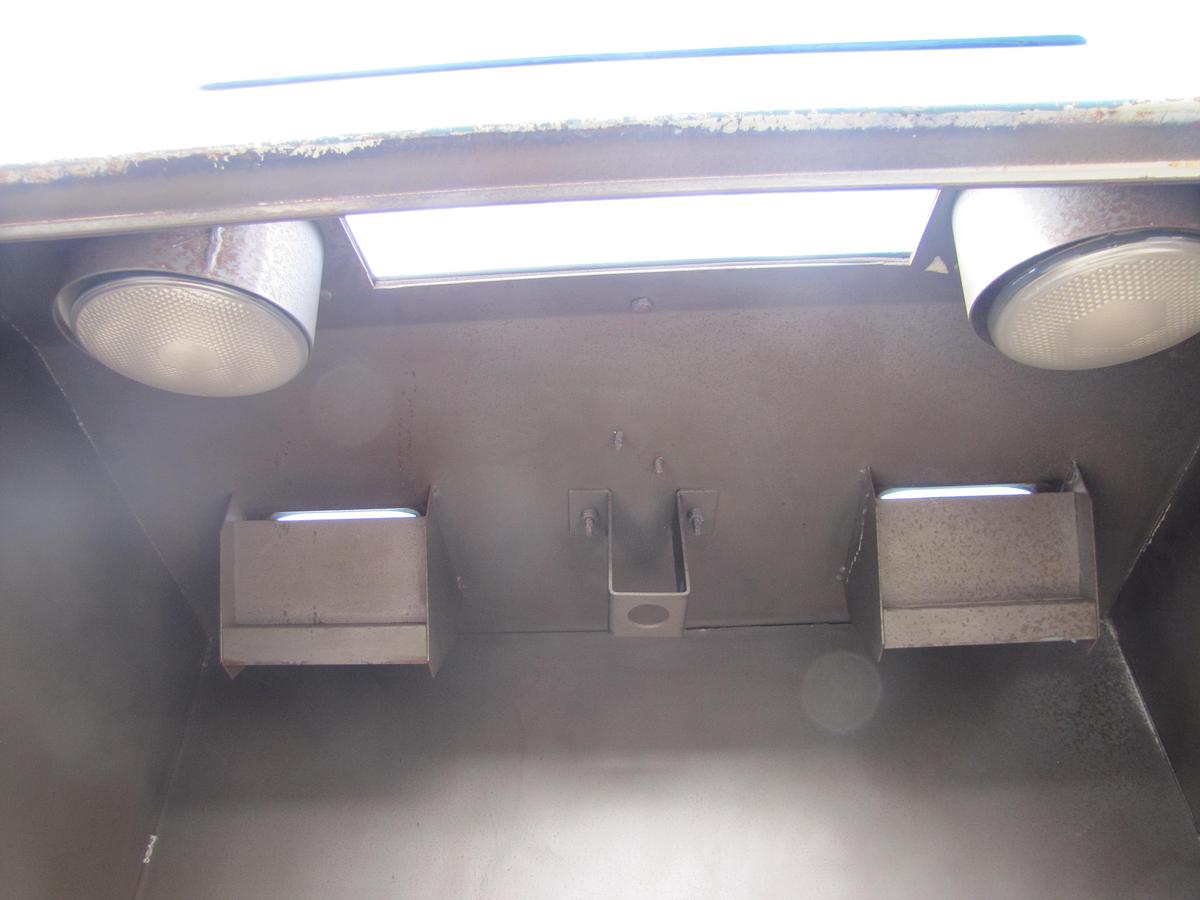 Used Process Systems Sand Blast Blasting Cabinet with Dust Bag Collector New Gloves