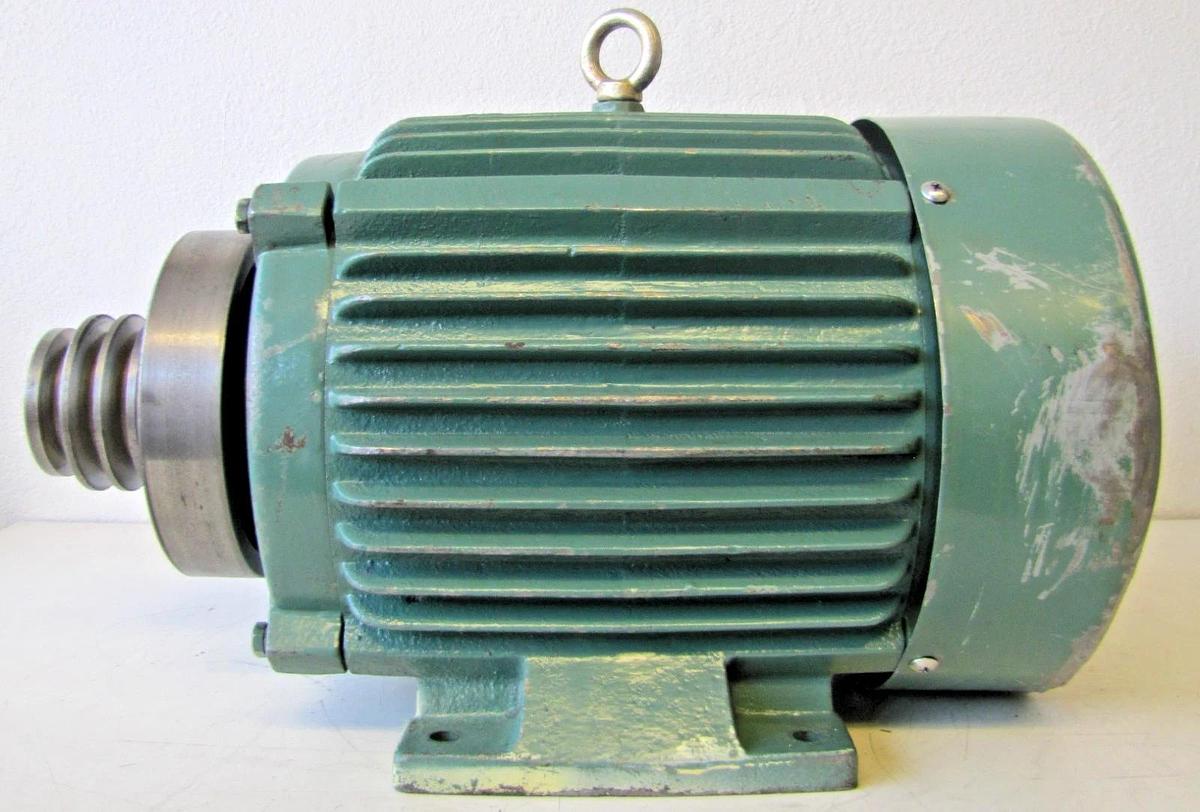 Used Shing Seng 5HP/2.5HP 2-Speed Electric Motor 220V 3 Ph Enco Lathe NCO 405G x 1000