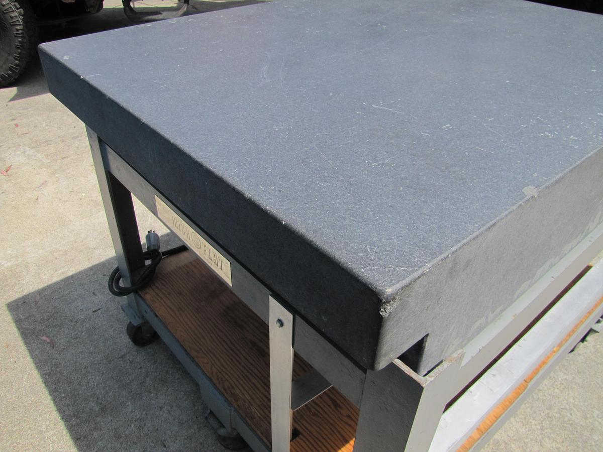 Used Collins Microflat Granite Table 48" x 36" Grade A Inspection Surface Plate