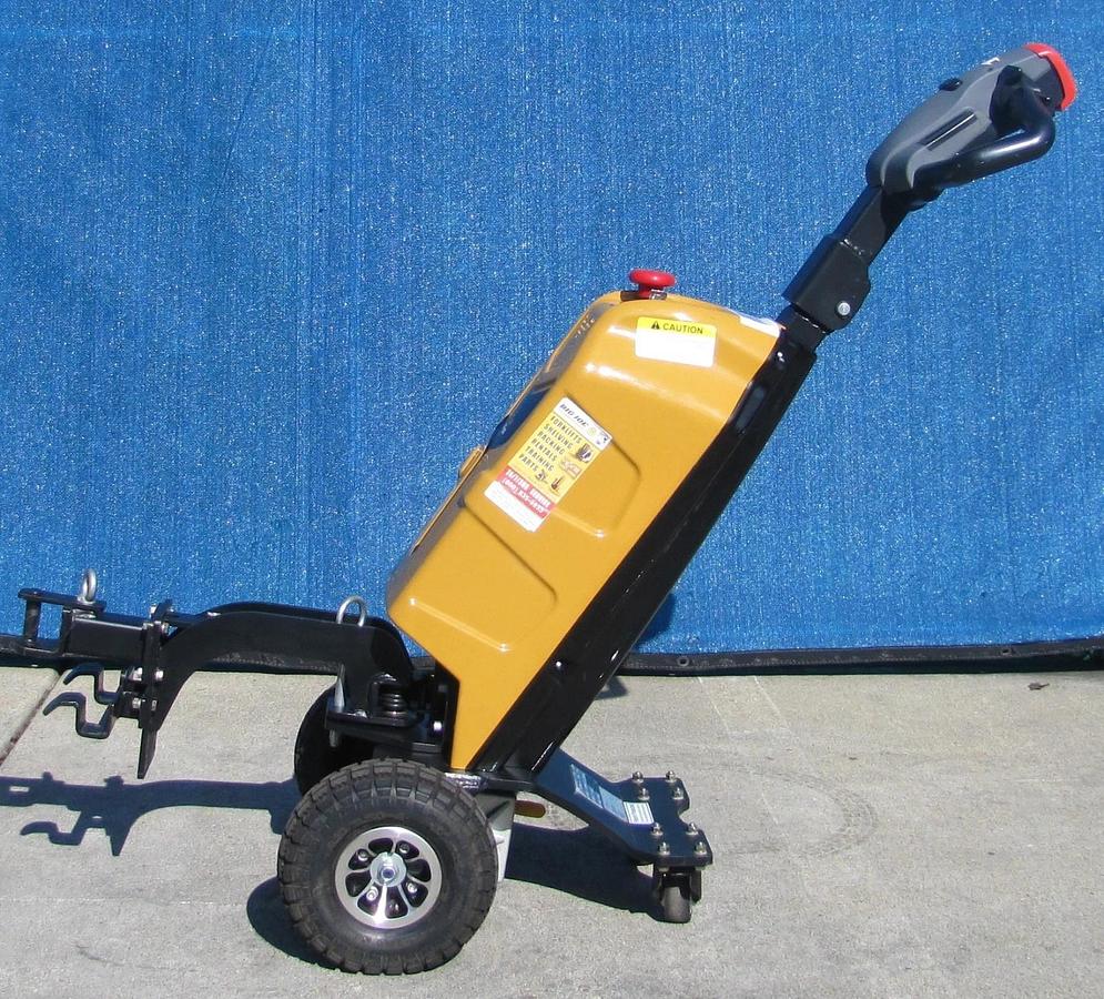 Used Big Joe T15 1500 lbs. Electric Walkie Puller Tugger 24 VDC W/ Battery Charger #1