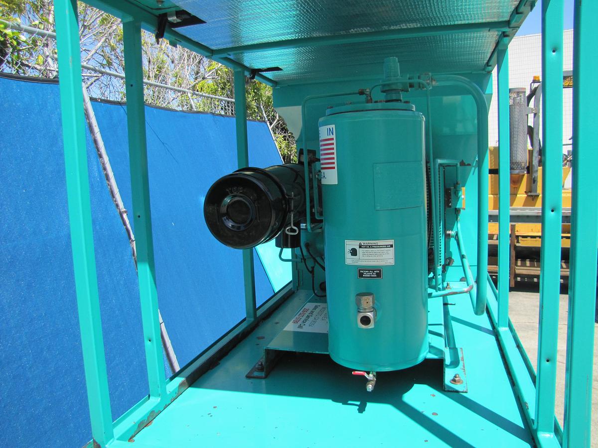 Used Sullivan Palatek 15 HP Rotary Screw Air Compressor with 120 Gallon Tank 51 CFM
