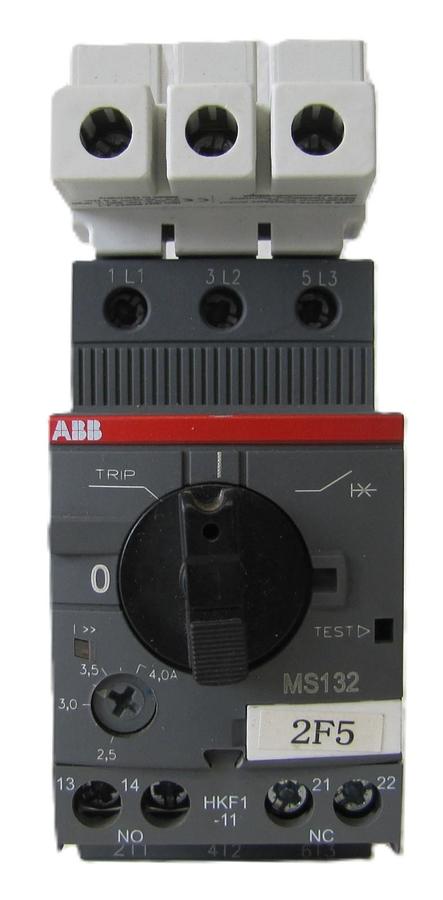 Used ABB Allen Bradley MS132 Manual Motor Starter 2.5 - 4.0 Amp 3 Pole 690V