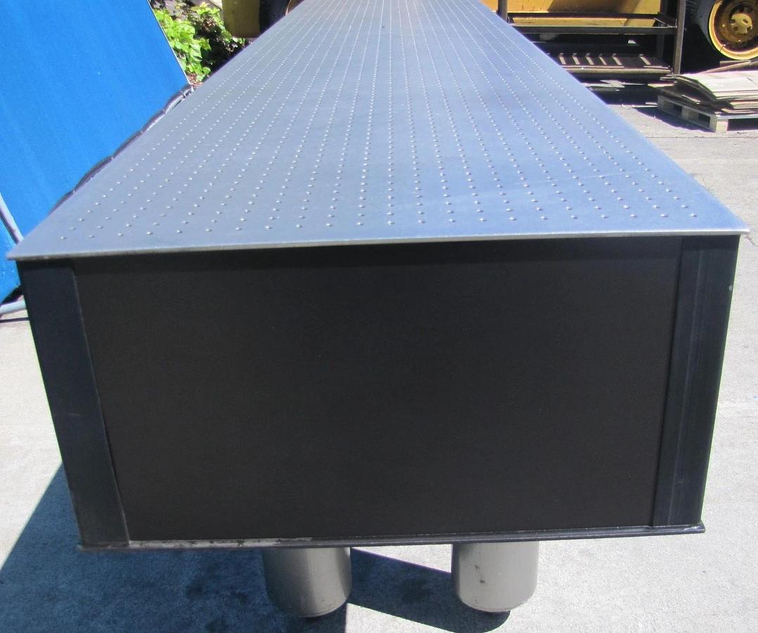 Used Newport RS 3000 10' x 2' Optical Breadboard Sealed Hole Table Top with Legs