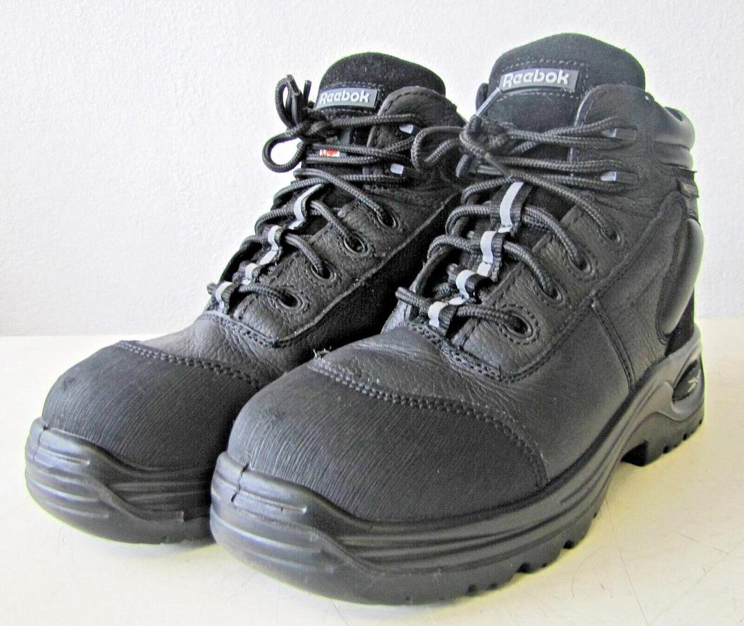 Used Reebok Steel Toe Waterproof Work Boots Size 5.5 Men 7.5 Woman USA
