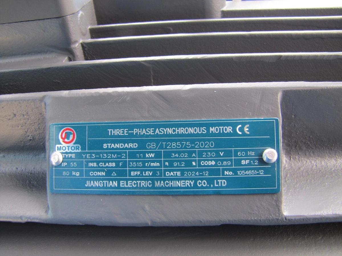 Used 2025 Maximus 15 HP 63 CFM Direct Drive Rotary Screw Air Compressor 230V 3 Phase