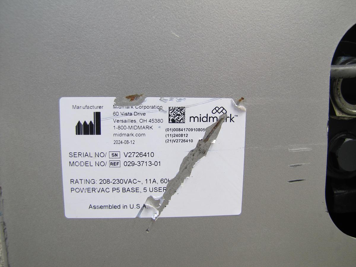 Used Midmark PowerVac Busch Dental Vacuum Pump MM 1104 B 029-3713-01 AS IS 