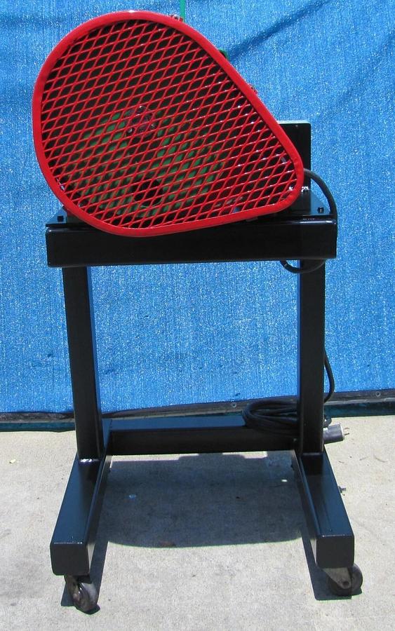 Used Sweed Metal Scrap Banding Wire Recycling Chopper with Wheeled Stand 460V 3PH