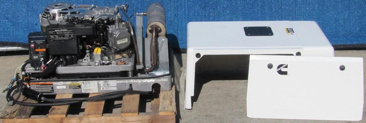 Used Cummins Onan Commercial QG EFI 7000 Watt Gasoline RV Generator 120V Output