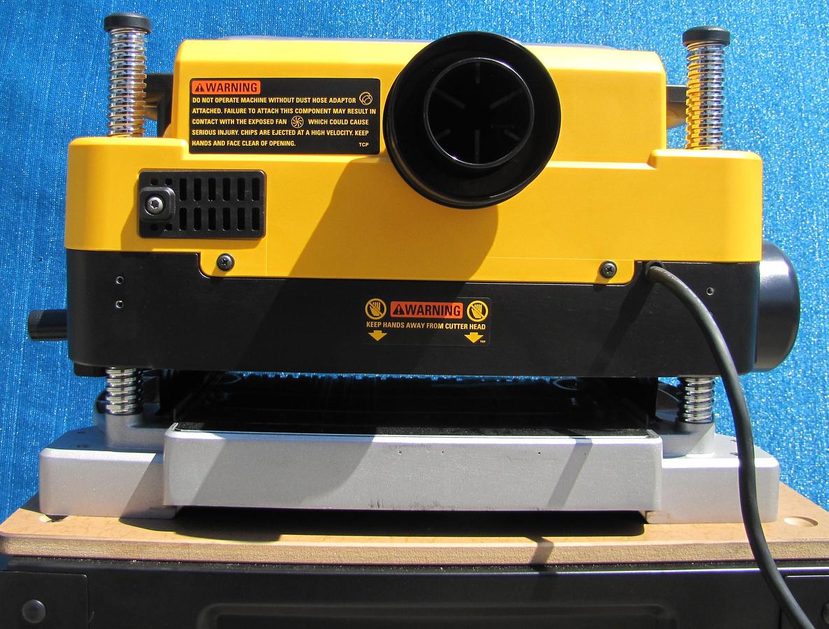 Used DEWALT DW735 13" Three Knife 2-Speed Thickness Planer With Workbench 120V