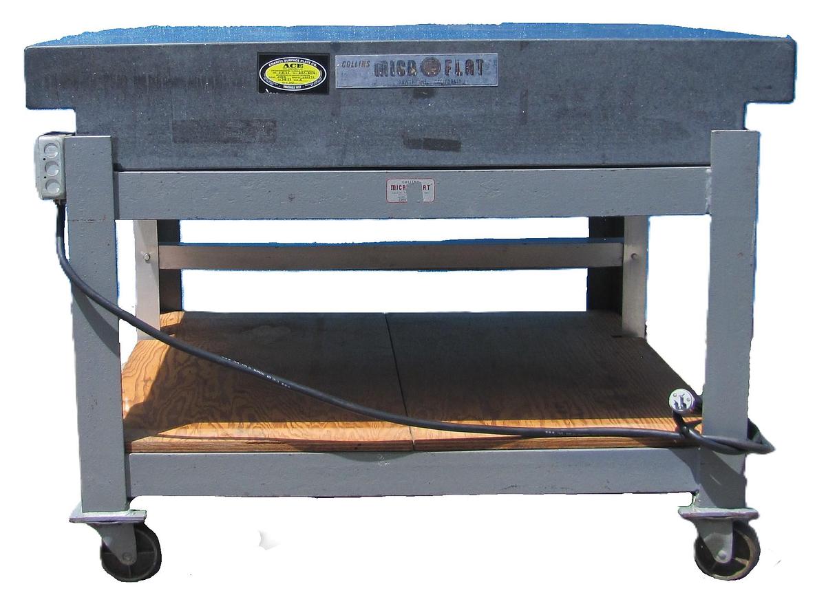 Used Collins Microflat Granite Table 48" x 36" Grade A Inspection Surface Plate