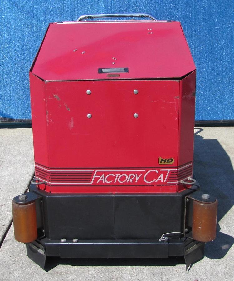 Used Factory Cat Walk Behind Floor Scrubber 29" Path 24VDC Battery System W/ Charger